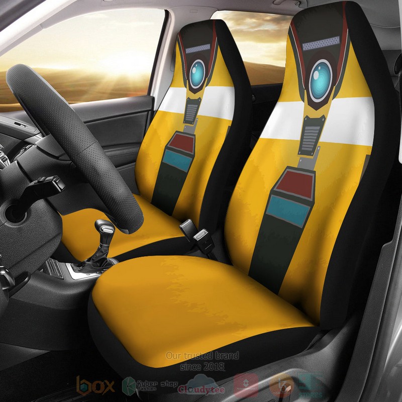 Borderlands_Claptrap_Yellow_Car_Seat_Cover