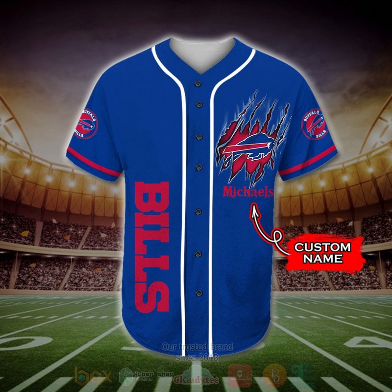 Buffalo_Bills_Mascot_NFL_Custom_Name_Baseball_Jersey_1