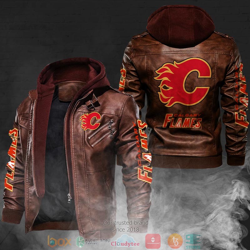 Calgary_Flames_Leather_Jacket