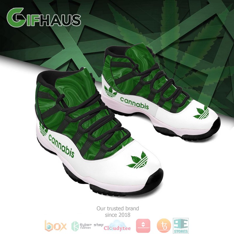 Cannabis_Adidas_Air_Jordan_11_Sneaker_Shoes_1