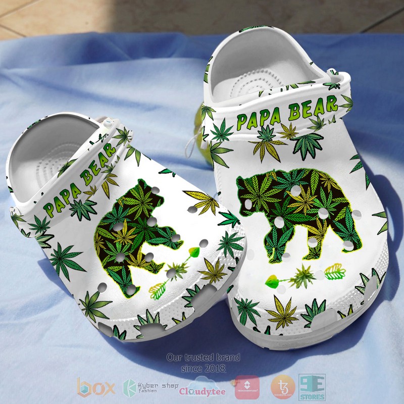 Cannabis_Papa_Bear_Crocs_Crocband_Shoes