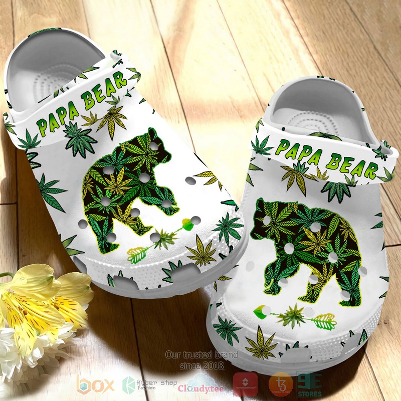 Cannabis_Papa_Bear_Crocs_Crocband_Shoes_1