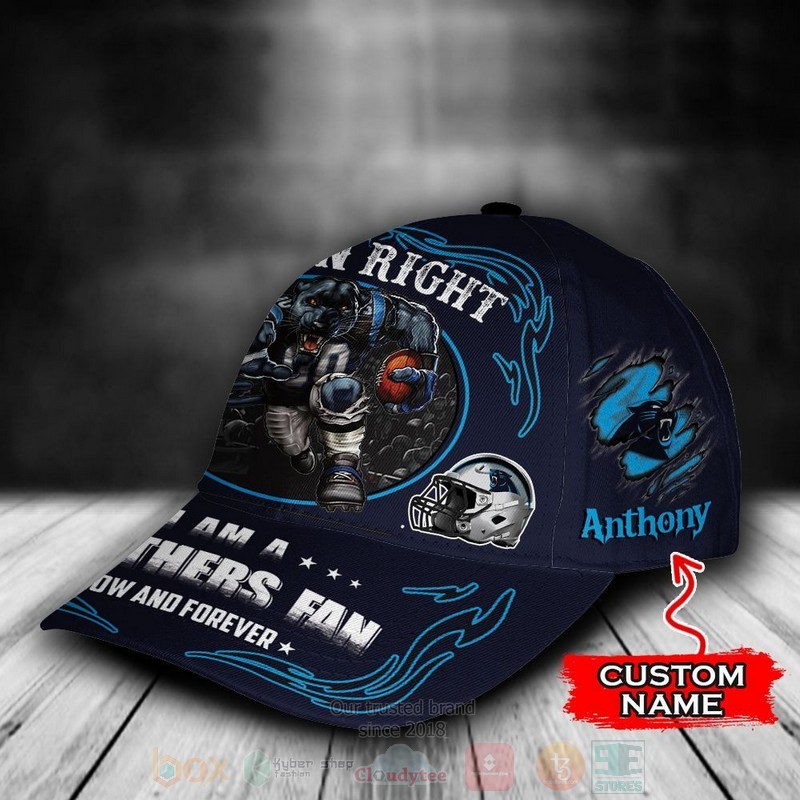 Carolina_Panthers_Mascot_NFL_Custom_Name_Navy_Cap_1