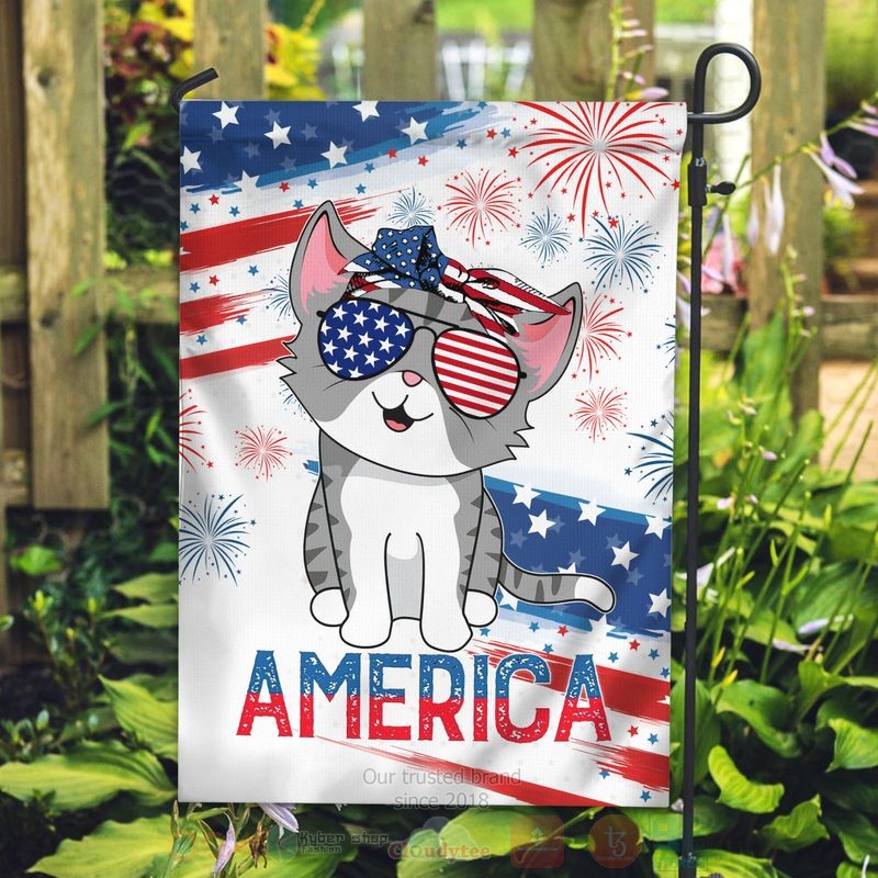 Cat_Cute_America_Independence_Day_Flag