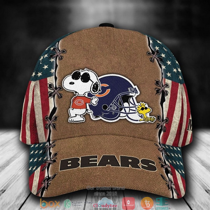 Chicago_Bears_Snoopy_NFL_Custom_Name_Cap