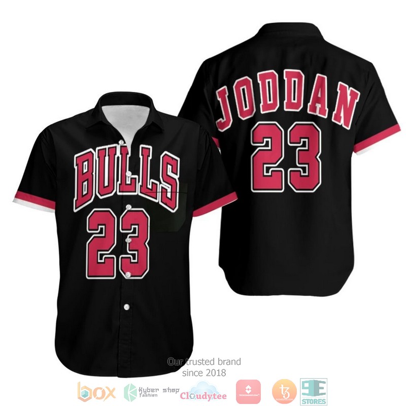 Chicago_Bulls_Michael_Jordan_23_Nba_Throwback_Black_Jersey_Hawaiian_Shirt