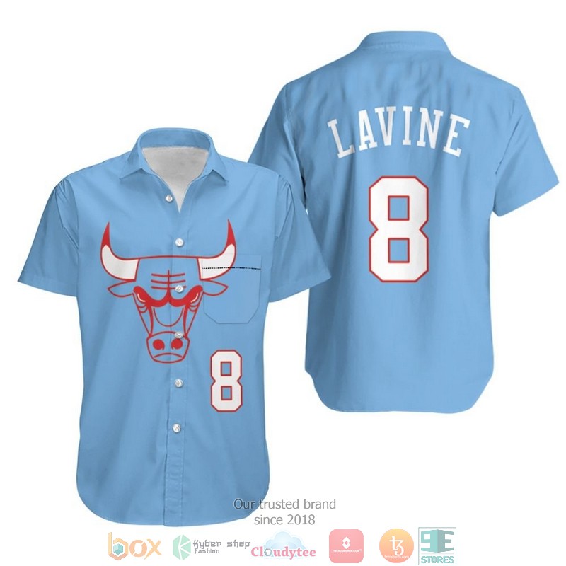 Chicago_Bulls_Zach_Lavine_8_2020_Blue_Jersey_Inspired_Hawaiian_Shirt