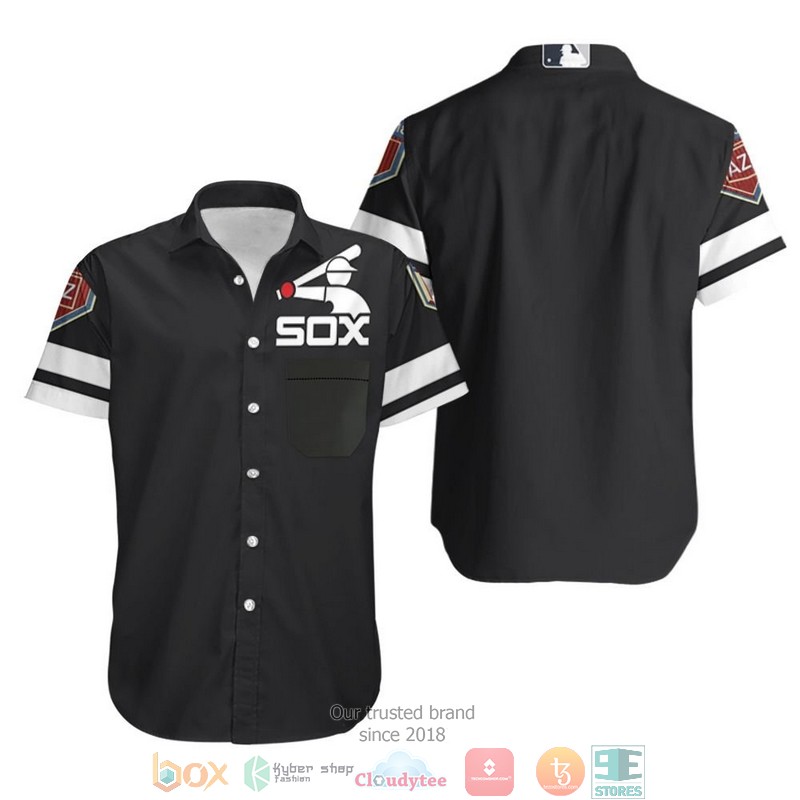 Chicago_White_Sox_Spring_Training_Team_Black_2019_Jersey_Inspired_Style_Hawaiian_Shirt