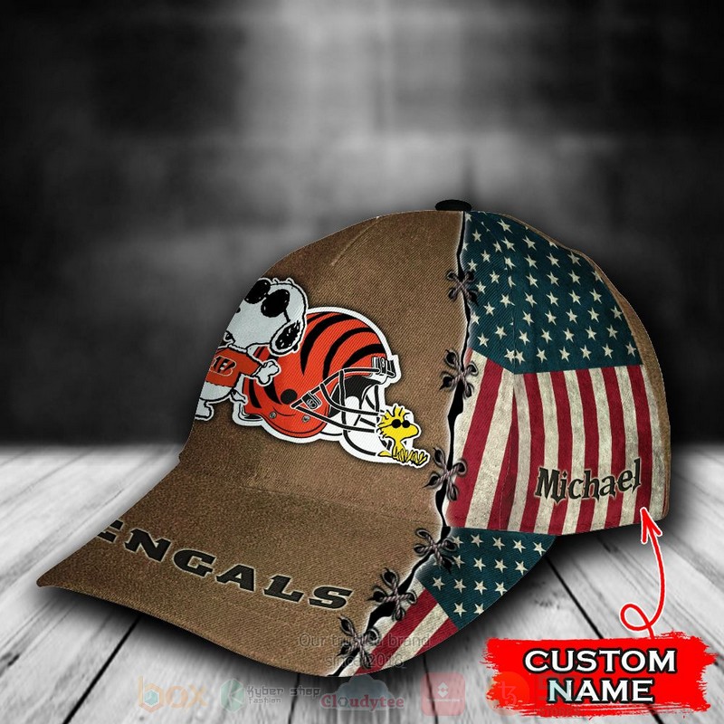 Cincinnati_Bengals_Snoopy_NFL_Custom_Name_Cap_1