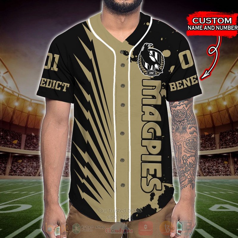 Collingwood_Magpies_AFL_Personalized_Baseball_Jersey_1