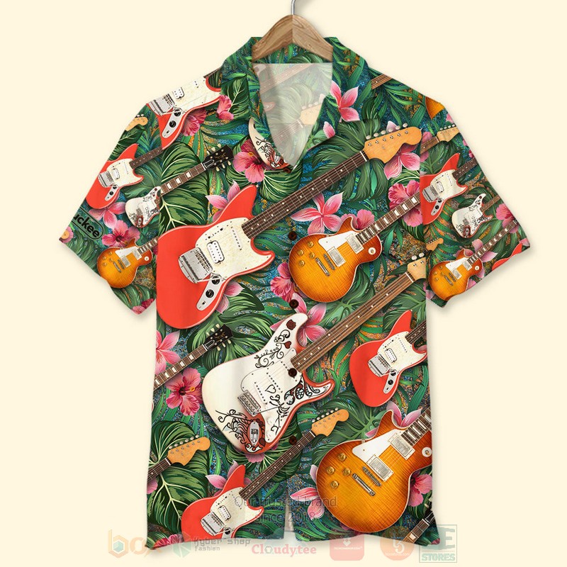 Custom_Electric_Guitar_Tropical_Guitar_Lovers_Hawaiian_Shirt