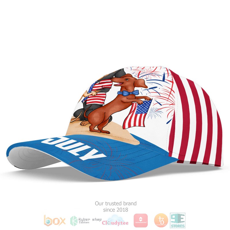 Dachshund_4th_July_Independence_Day_Is_Coming_Cap_1