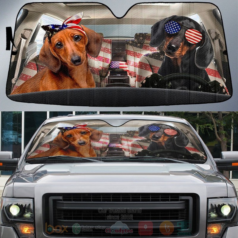 Dachshund_American_Flag_Independence_Day_Car_Sun_Shade