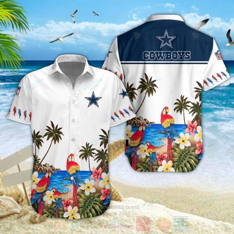 Dallas_Cowboys_NFL_Parrot_Hawaiian_Shirt