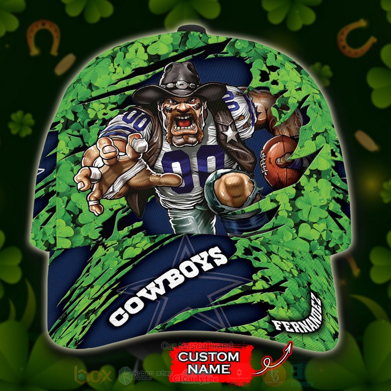 Dallas_Cowboys_St_Patrick_Day_NFL_Mascot_Custom_Name_Cap