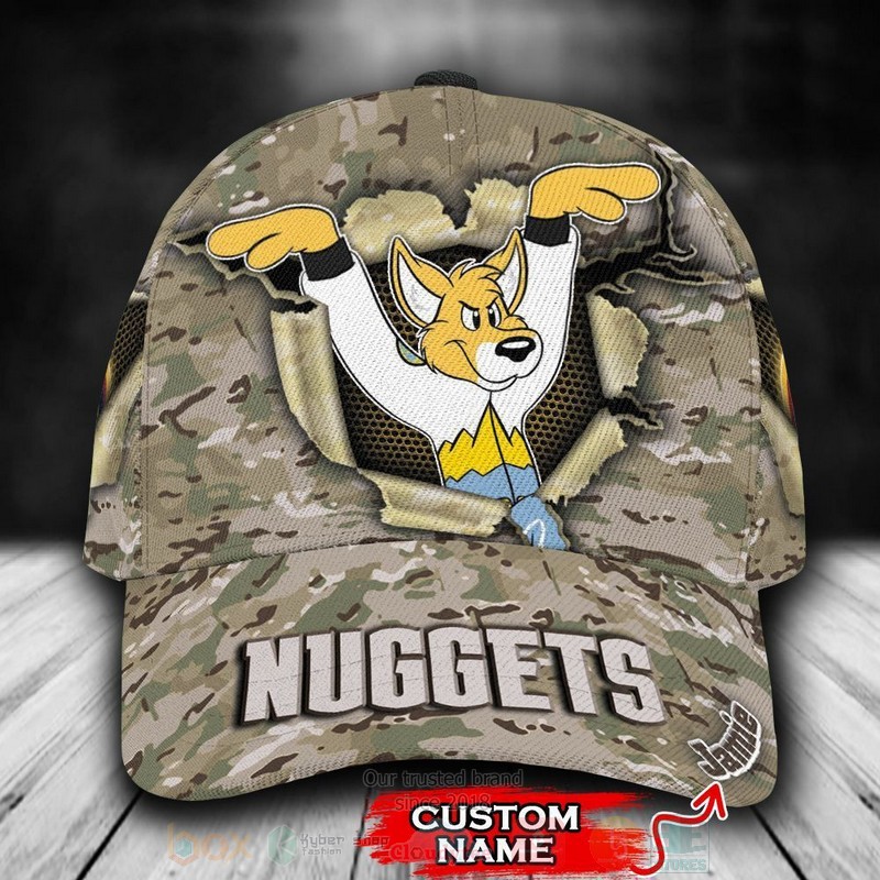 Denver_Nuggets_Camo_Mascot_NBA_Custom_Name_Cap