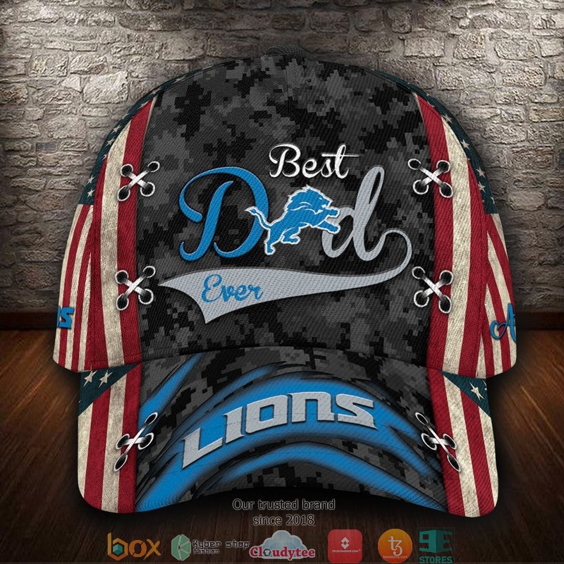 Detroit_Lions_Best_Dad_NFL_Custom_Name_Cap