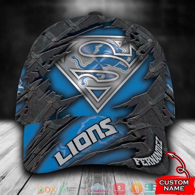 Detroit_Lions_Superman_NFL_Custom_Name_Cap