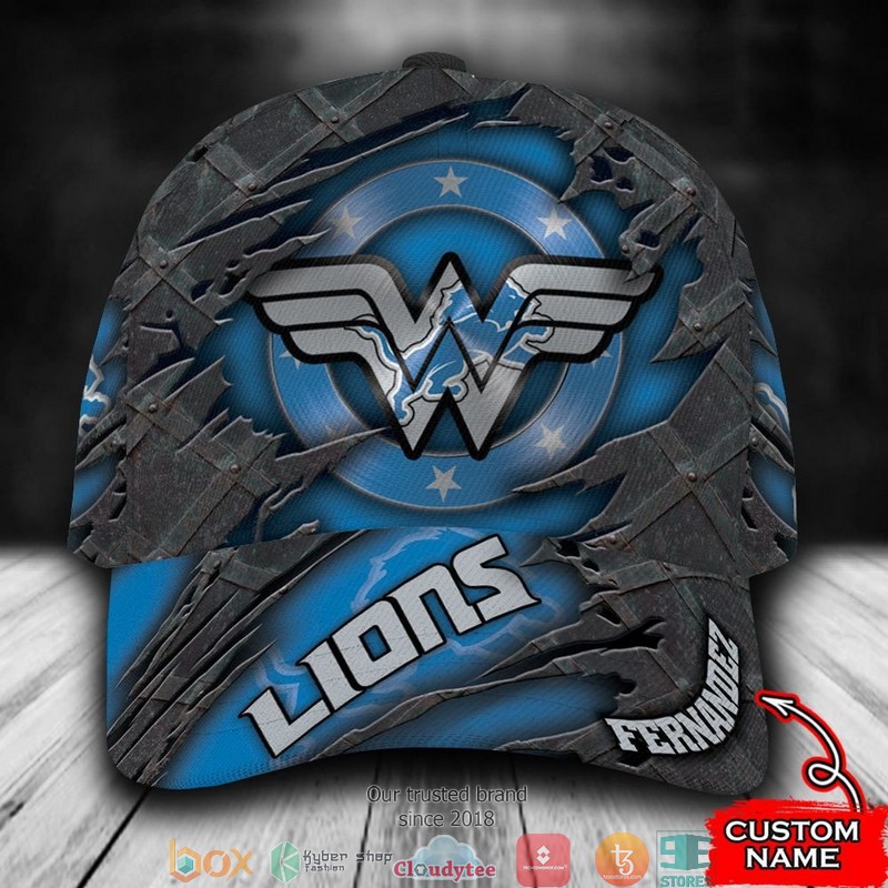 Detroit_Lions_Wonder_Woman_NFL_Custom_Name_Cap