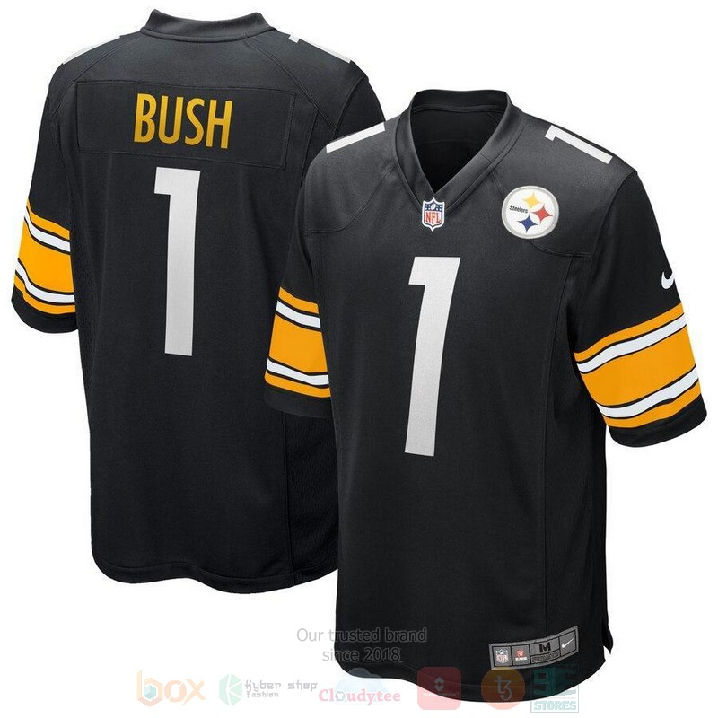 Devin_Bush_Pittsburgh_Steelers_2019_Draft_First_Round_Pick_Black_Football_Jersey