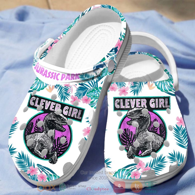 Dinosaur_Jurassic_Park_Clever_Girl_Crocs_Crocband_Shoes_1