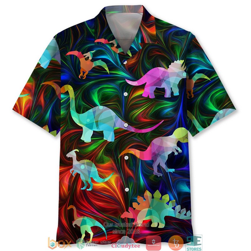 Dinosaurs_Color_Hawaiian_Shirt