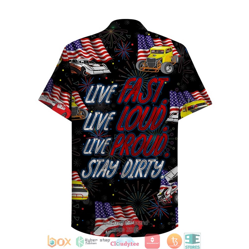 Dirt_Track_Racing_Live_Fast_Live_Loud_Live_Proud_Stay_Dirty_6_With_Car_And_Flag_Pattern_Hawaiian_shirt
