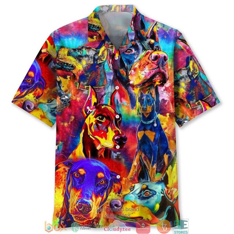 Doberman_Color_Hawaiian_Shirt