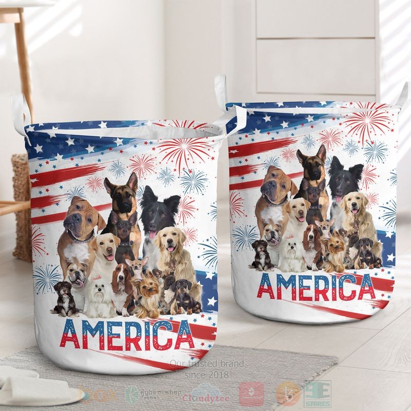 Dogs_America_Independence_Day_Firework_Laundry_Basket
