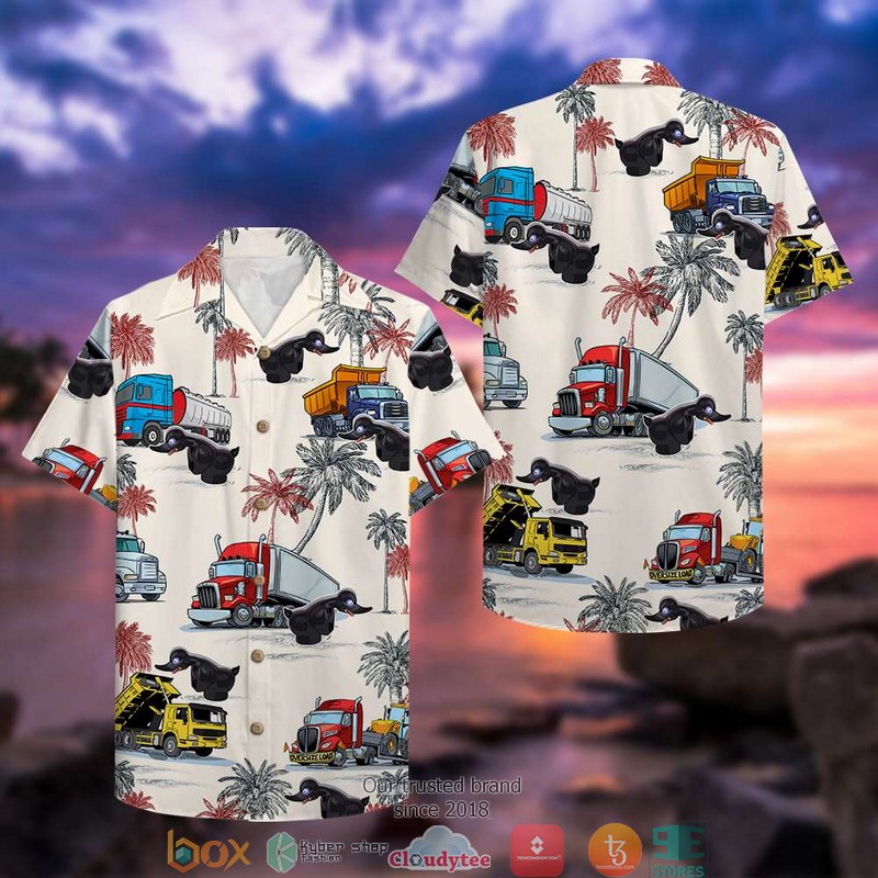 Duck_Truck_Pattern_Hawaiian_shirt_1