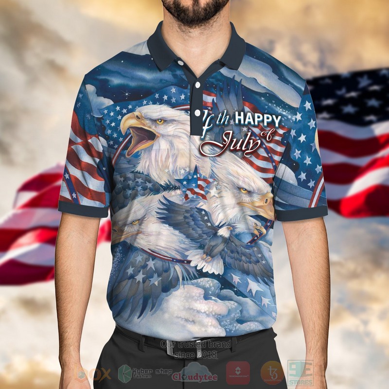 HOT Eagle Happy 4th of July Premium Polo Shirt - Express your unique ...