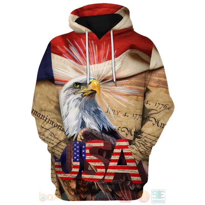 Eagle_July_4th_1776_USA_Independence_Day_3D_Hoodie_Shirt
