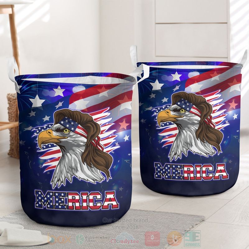Eagle_Merica_US_Independence_Day_Laundry_Basket