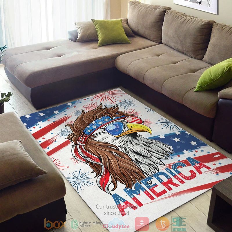 Eagle_wearing_glasses_America_Indepence_day_Rug