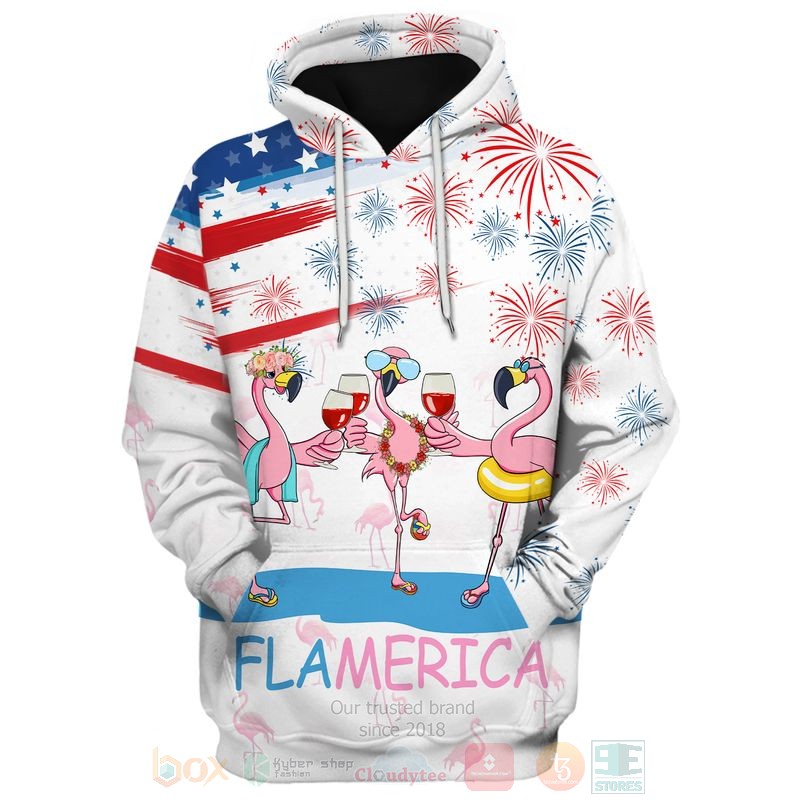 Flamingo_Drinking_US_Independence_Day_3D_Hoodie_Shirt