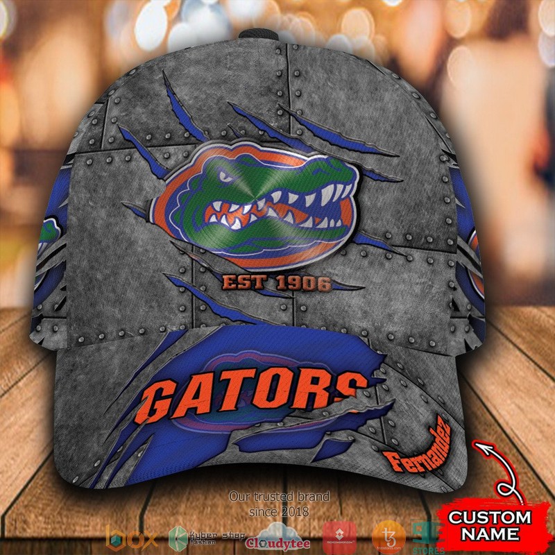 Florida_Gators_Luxury_NCAA1_Grey_Custom_Name_Cap