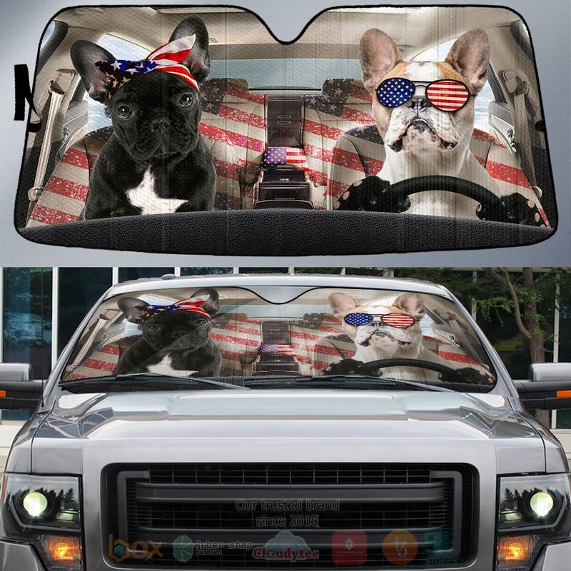 French_Bulldog_American_Flag_Independence_Day_Car_Sun_Shade