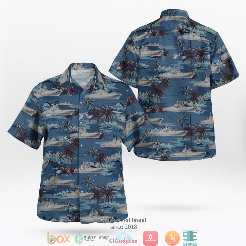 French_Navy_Marine_Nationale_Mistral_L9013_Hawaiian_Shirt
