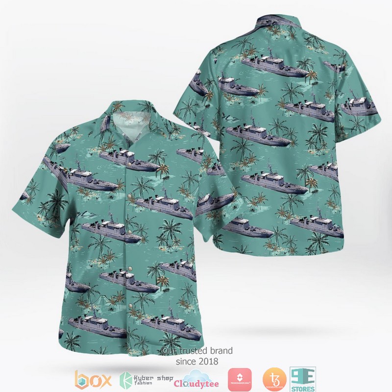 French_Navy_Marine_Nationale_P684_La_Capricieuse_Hawaiian_Shirt