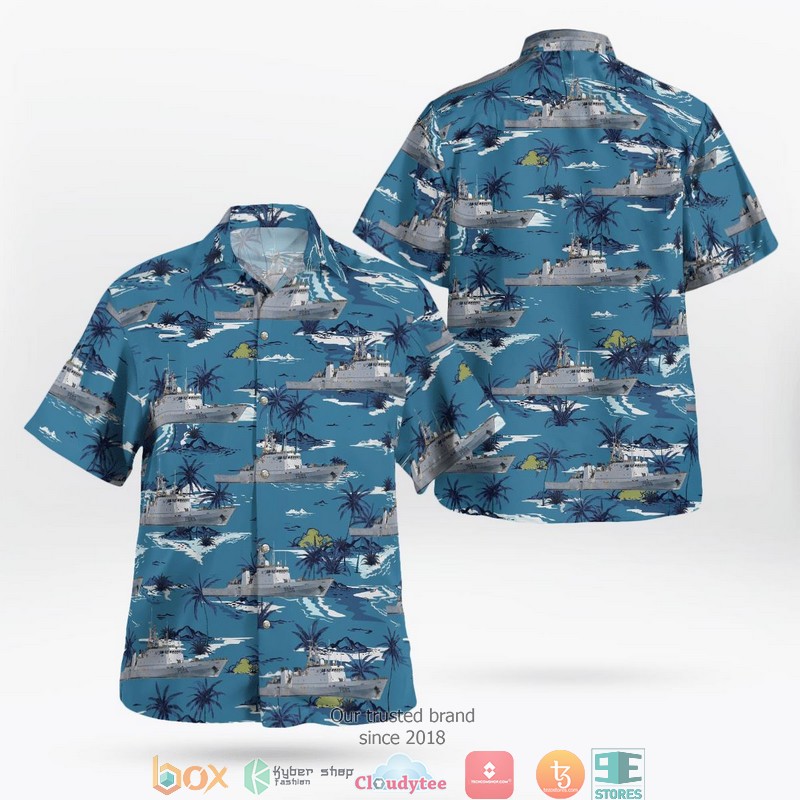 French_Navy_Marine_Nationale_P686_La_Glorieuse_Hawaiian_Shirt