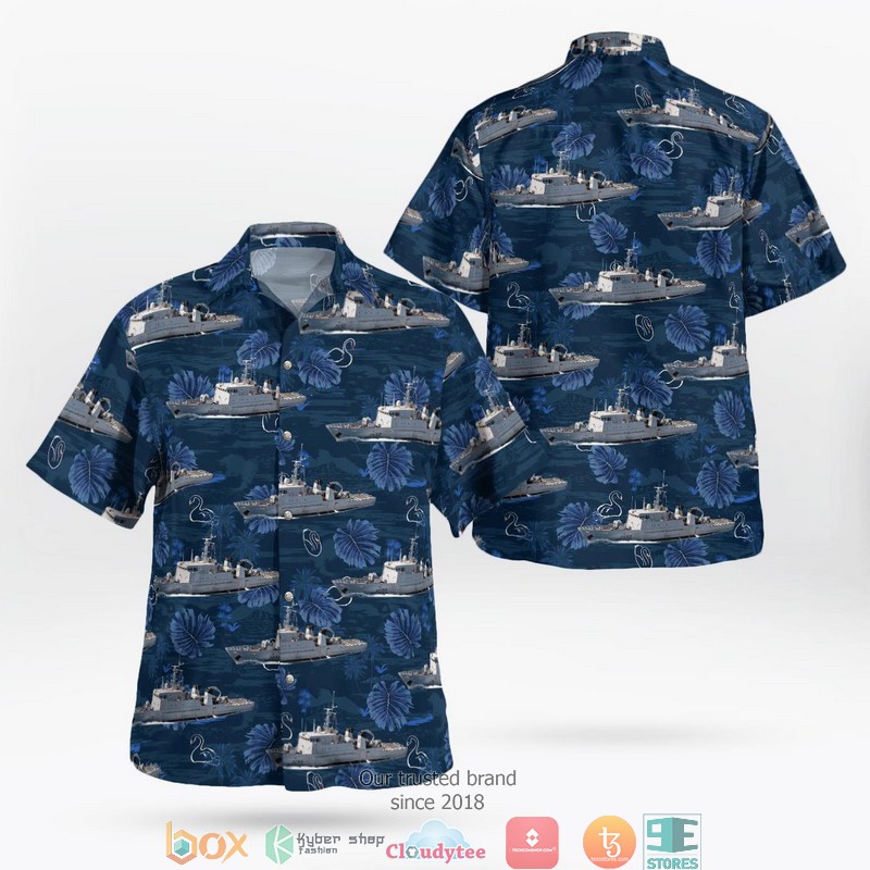 French_Navy_Marine_Nationale_P688_La_Moqueuse_Hawaiian_Shirt
