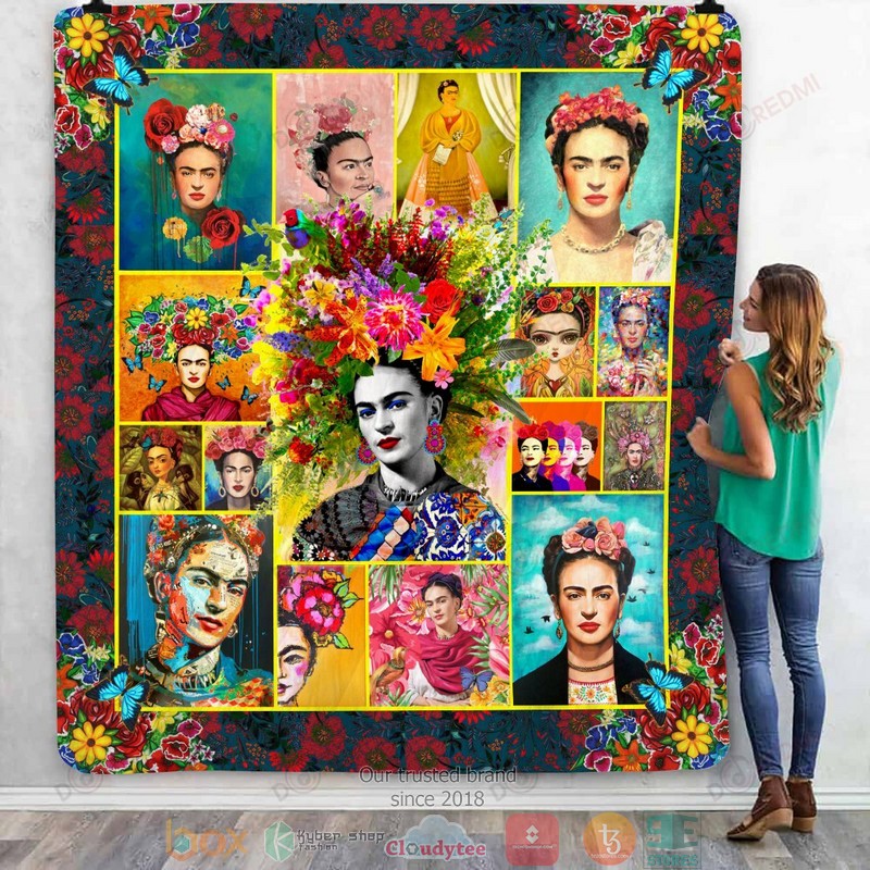 Frida_Kahlo_Flowers_Quilt_1