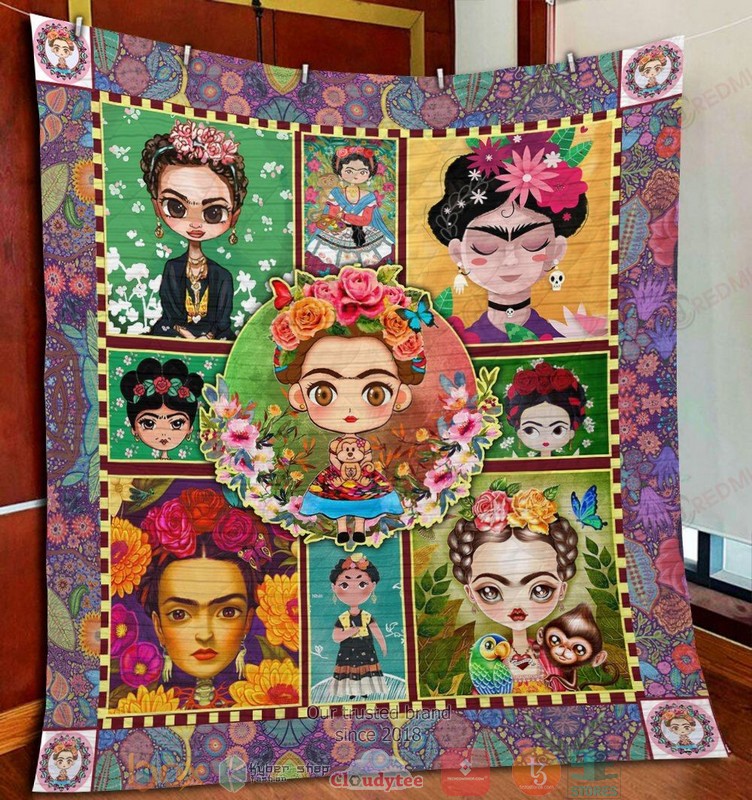 Frida_Kahlo_cute_art_Quilt_1
