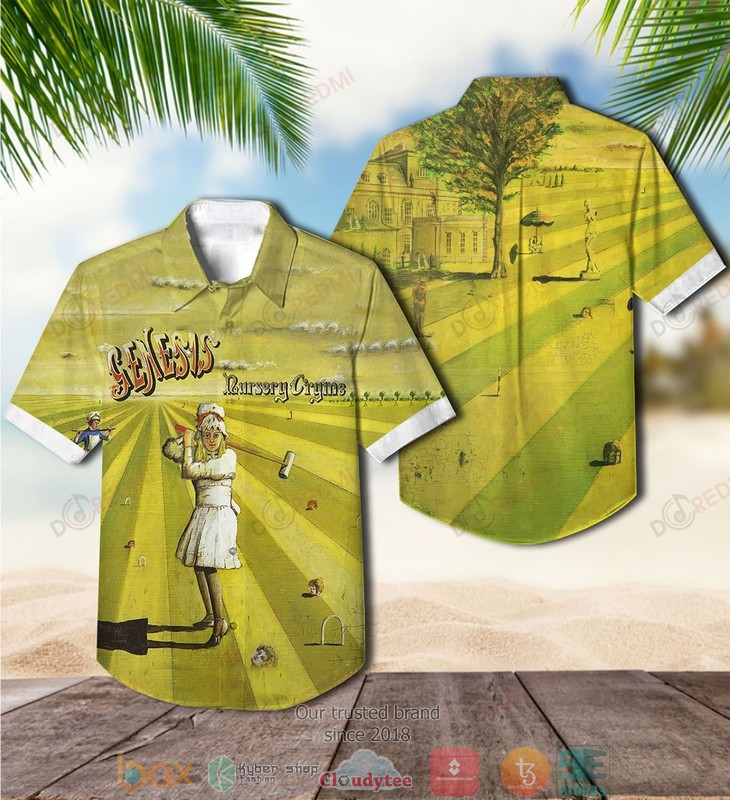 Genesis_Nursery_Cryme_green_Short_Sleeve_Hawaiian_Shirt