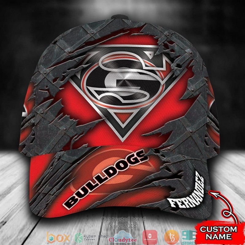 Georgia_Bulldogs_Superman_NCAA1_Custom_Name_Cap
