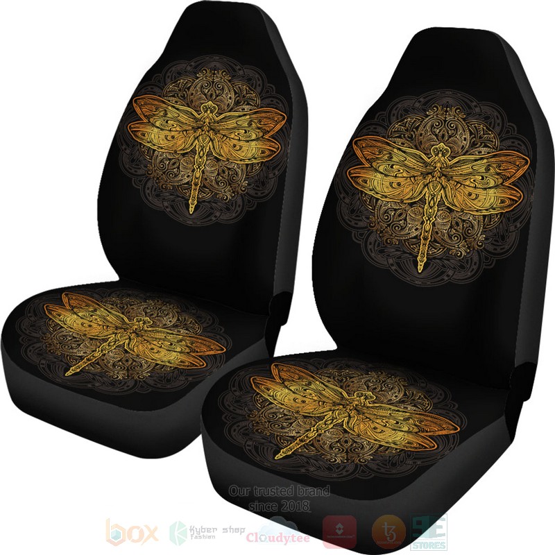Golden_Dragonfly_Car_Seat_Cover_1
