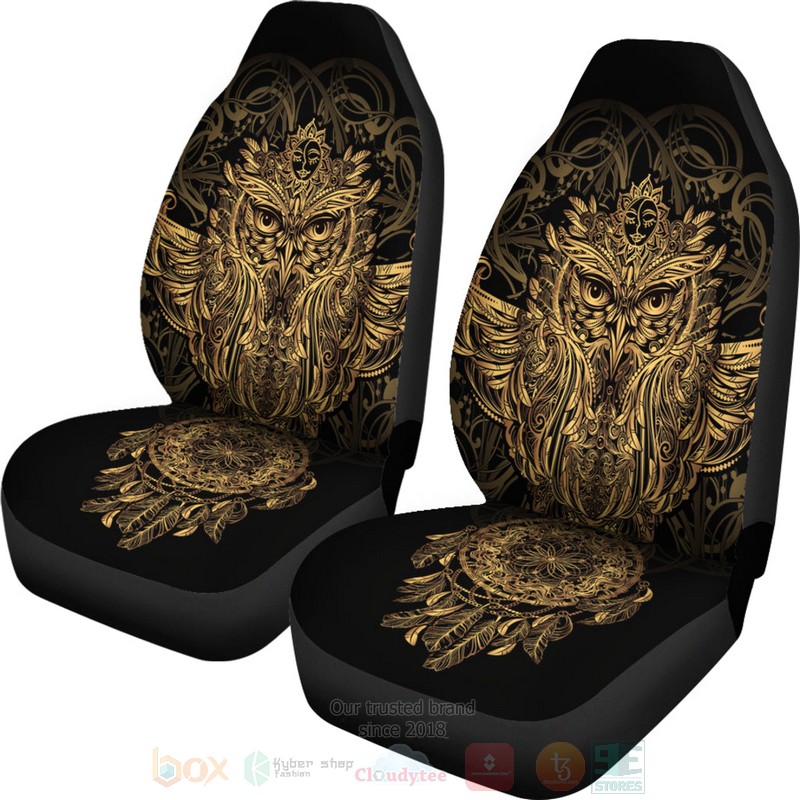 Golden_Owl_Car_Seat_Cover_1