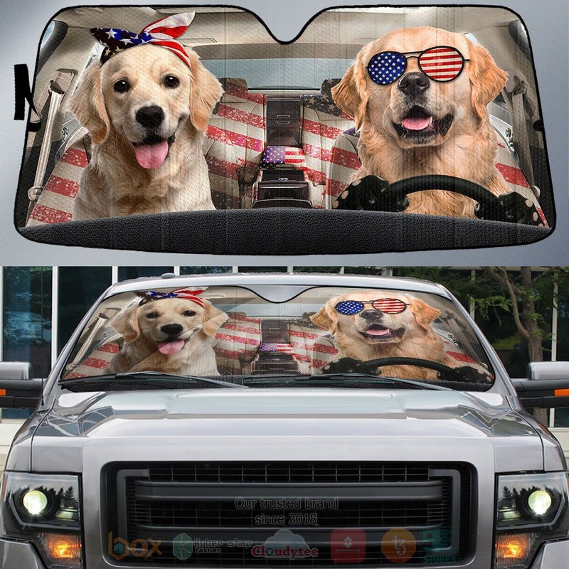 Golden_Retriever_American_Flag_Independence_Day_Car_Sun_Shade