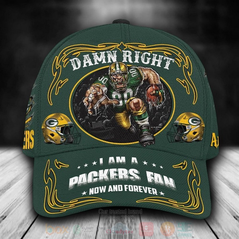 Green_Bay_Packers_Mascot_NFL_Custom_Name_Green_Cap