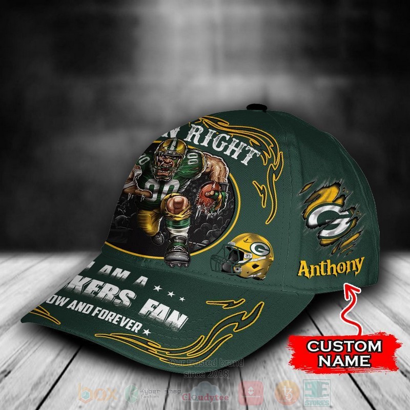Green_Bay_Packers_Mascot_NFL_Custom_Name_Green_Cap_1
